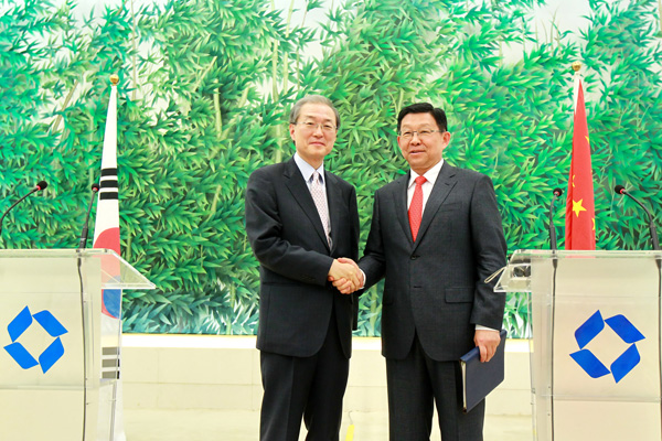 中韩两国宣布启动自由贸易协定谈判
