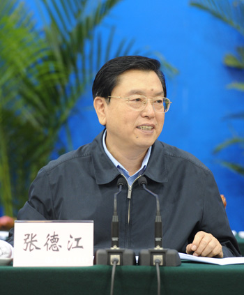 2012年5月15日,中共中央政治局委员,国务院副总理,重庆市委书记张德江